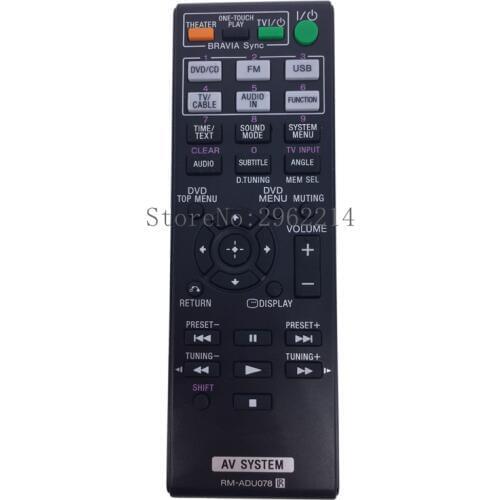 Original Remote Control RM-ADU078 For Sony Home Theater AV System