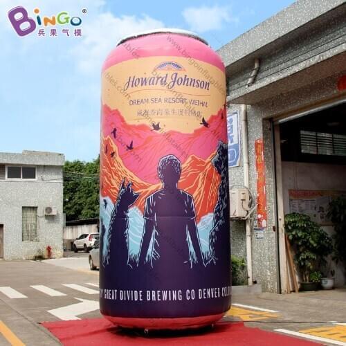 Customized inflatable drink can for decoration / inflatable bottle for shop / inflatable beverage bottle can for advertising