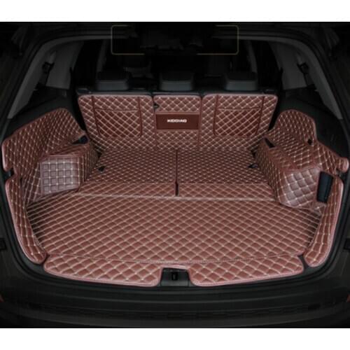 Full Covered Waterproof Durable Non Slip Custom Car Boot Mats Trunk Carpets for Skoda Kodiaq 5 Seats 7seats