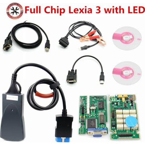 Full Chip Lexia 3 921815C Newest Diagbox V9.91 V7.83 Lexia3 P-S-A XS Evolution PP2000 V48/V25 Lexia-3 For Citroen/P-eugeot