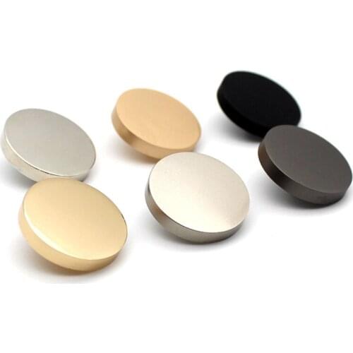 10pcs/lot Silver Black Metal Shank Sewing Buttons for Craft Alloy Button for Clothing DIY Manualidades Accessories Decorative