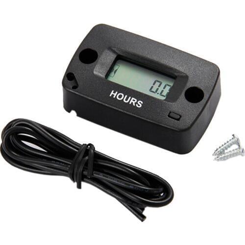 Resettable Digital LCD Inductive Hour Meter Used For Any Gasoline Engine RL-HM018 Free Shipping
