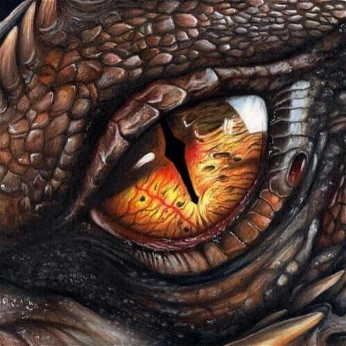 Needlework Diamond Embroidery Dragon Eyes Hot Sale 5D Diamond Painting mosaic Picture Handmade Rhinestone Home Decor