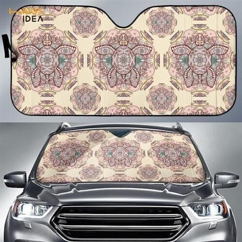 Funny Art Sea Honu Tuttle Print Car Sun Shade Windshield Auto Sun Shade for Front Heat Reflector Car Sunshades 2020