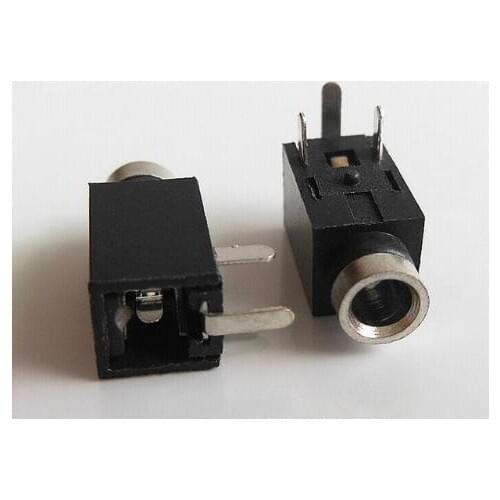 10PCS 2.5mm Female Audio Connector 3 Pin DIP Headphone Jack Socket PJ-210