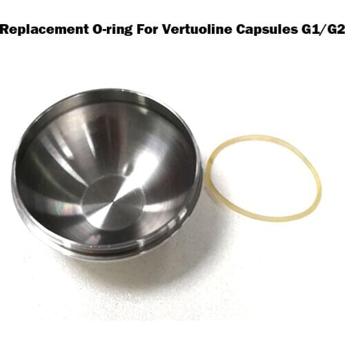 ICafilas 10pcs Silicone o-ring & 5pcs replacement filters For Vertuoline G1 G2 Stainless Steel Refillable Coffee Capsule