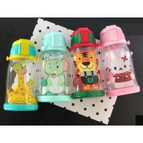 120ml-600ml Baby Cartoon High Quality Water Bottle Infant Cups With Duckbill Mouth Shape For Feeding Baby Training Cup