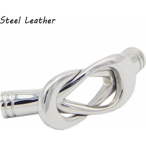 20pcs/lot custom logo hole:5mm Strong Stainless Steel Magnetic Clasp for Necklace Bracelet Chain Original Color Buckle Connector