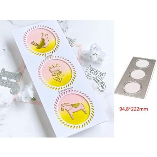 2020 Hollow Circle Rectangle Frame 2020 Metal Cutting Dies For Scrapbooking Craft Die Cut Card Making Embossing Stencil Photo