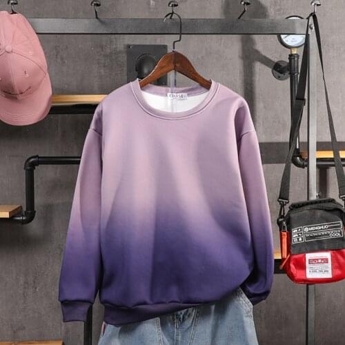 2021 Men Hoodies Long Sleeve Mens Sweatshirt Spring Autumn casual Hoodie high star Gradient Pullover Sweatshirts