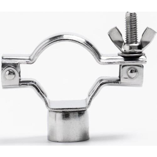 3.5 inches 304 Stainless Steel Tubing Hanger Pipe Holder Pipe Clamp Female Threaded Pipe Hanger For Homebrew