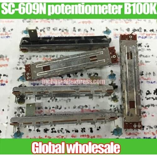 3pcs HT SC-609N 88MM mixer straight sliding potentiometer B100K / single fader handle length 12MMB