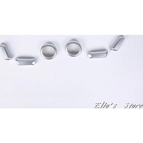 Car Styling 6PCS ABS Matte Interior Car Seat Adjustment Cover Trim For VOLVO XC40 2018 2019 2020