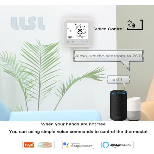 95-240VAC 24VAC Central air conditioning thermostat Tuya wifi 2P/4P Fan coil regulator thermostat ,Works with Alexa Google Home