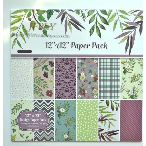 DIY Album Photo Scrapbooking set Papers Cut seriers Craft Paper Card Making Background pad 12inches 24sheets/pack