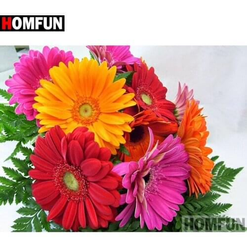 HOMFUN Full Square/Round Drill 5D DIY Diamond Painting "Flower landscape" Embroidery Cross Stitch 3D Home Decor Gift A11568