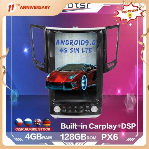 128GB Tesla Android Car Multimedia Radio Player for Infiniti FX FX25 FX35 FX37 qx70 Auto GPS Navigation DSP Carplay 4G SIM