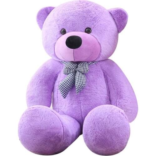 Hot 100cm Huge Purple Teddy Bear Soft Plush Doll Stuffed Giant Big Toy Xmas Gift Cute Skin-friendly and Comfortable Plush Stuff