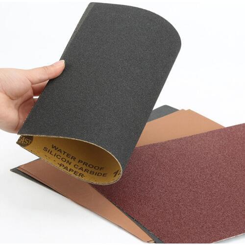 20pc Sandpaper 100 to 2000 Grit Assortment Abrasive Paper Sheets for Automotive Sanding Wood Furniture Finishing