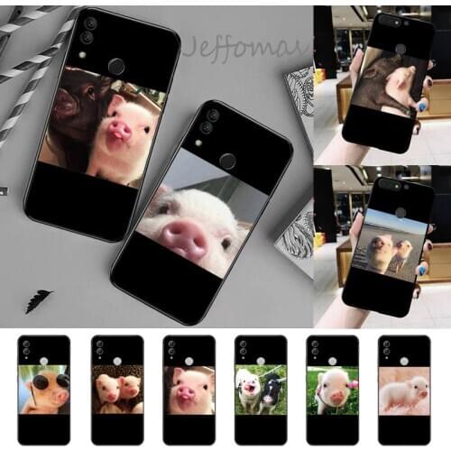 Cute Pet Pig Phone Case For Huawei Honor view 7a5.45inch 7c5.7inch 8x 8a 8c 9 9x 10 20 10i 20i lite pro