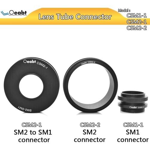CSM1-1 CSM2-1 CSM2-2 lens tube connector tube adapter threaded connector SM2 to SM1 assembly tube optics