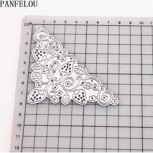 Flowers strawberry 8x8cm paper die cutting stencils punch Metal cuts dies cutting dies Scrapbooking DIY Embossing mould card