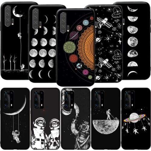 GX228 Space Moon Astronaut for Huawei Y5P Y6P Y7A Y8P Y9A Mate 10 20 30 Pro Lite Nova 2i 3 3i 4 5 5T 7 SE P Smart Z