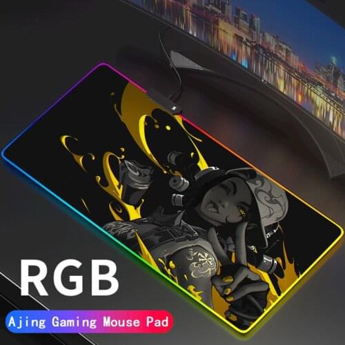 Anime Valorant Gaming Mouse Pad Computer Mousepad RGB Large MausePad Gamer Mouse Carpet Big PC Desk Play Mat