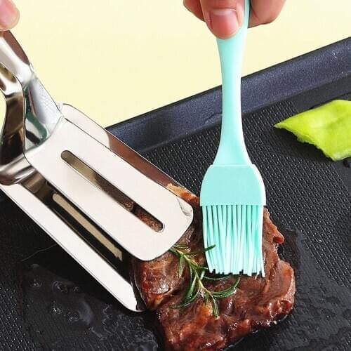 1Pc Liquid Oil Cake Brush Silicone Baking Oil Brush Pastry Cream For Bread BBQ Utensil Basting Oil Brushes grill brush kitchen