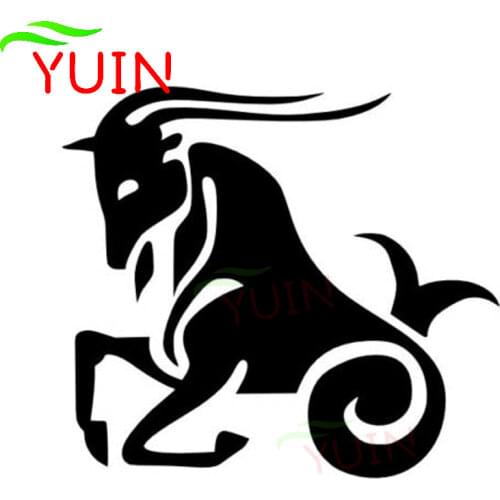 Creative Capricorn Car Sticker Fashion PVC Body Window Decoration Cover Scratch Waterproof Sticker Sunscreen Exquisite Applique