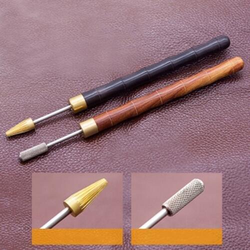 DIY Leathercraft Speedy Edge Brass Oil Painting Pen Head Leather Edge Pen Applicator Edge Paint Roller Pen Top Edge Dye Tool