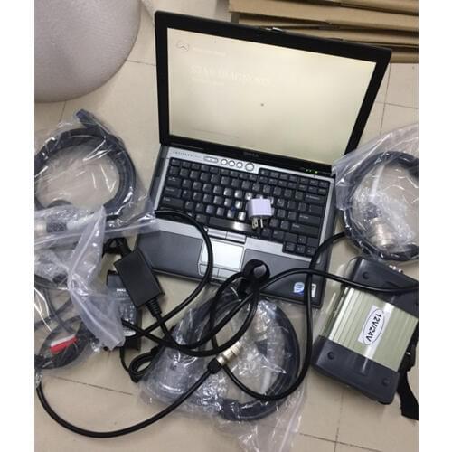 Mb star c3 with d630 for dell laptop v2014.12 software ssd super speed car diagnostic tool ready to use