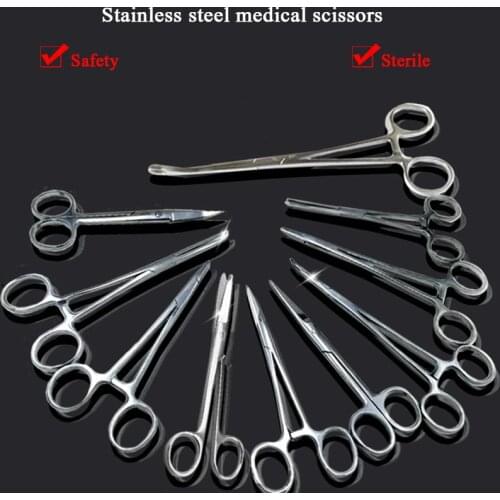 Medical Scissors Stainless Steel Surgical Straight Curved Pointed Sharp Stitch Beauty Home Scissors