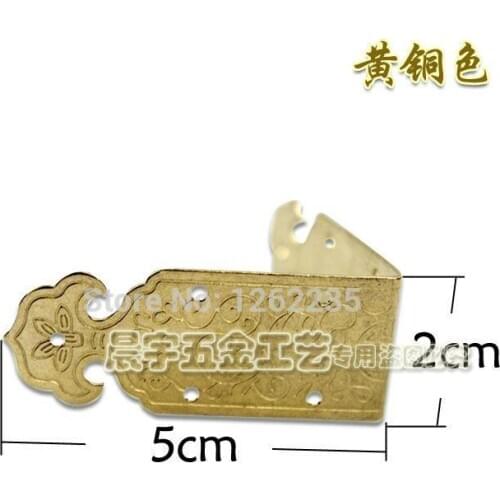 5 * 5 * 2cm Copper fittings Both sides of the copper-clad corner Copper Corner Copper corner pieces Wholesale