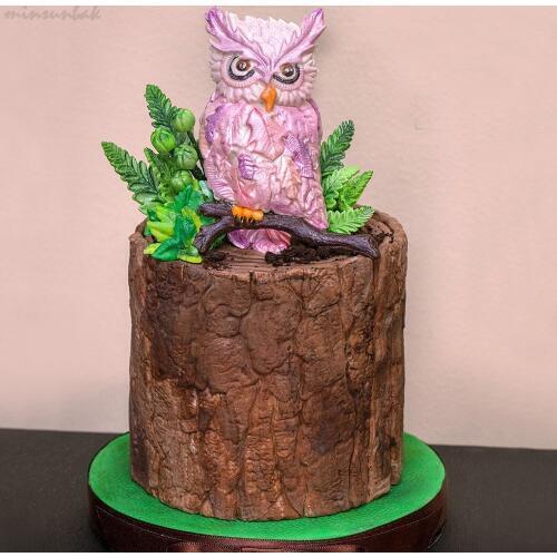 Minsunbak Owl Silicone Fondant Mould DIY Birthday Cake Decoration Tools Exquisite kitchen Accessories