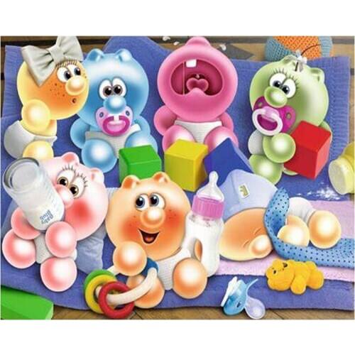 Cartoon 5d Diy diamond Painting 5D diamond embroidery"Gelini Baby"Diamond mosaic Full Square/Round drill Home Decor Gift