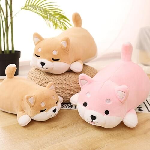 1pcs 40/50/70cm Stuffed Plush Soft Kawaii Fat Shiba Inu Dog Cute Cartoon Dog Pillow For Children Girlfreind Birthday Gift