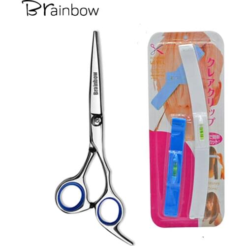 Brainbow Hair Cutting Tool Set with Scissors Perfect Self-DIY Home Hair Cutting Clips for Bangs Layers and Split Ends Hair Cut