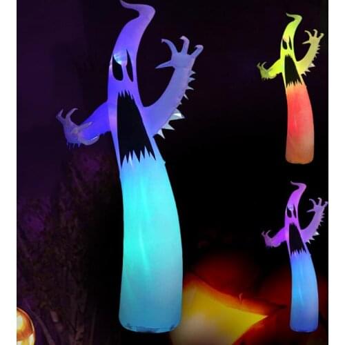 12 FT Halloween Inflatable Ghost Outdoor Decoration with Build in LED Huge Blow Up Indoor Yard Garden Lawn Party Scary Decor