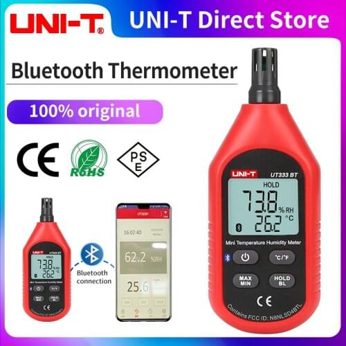 UNI-T UT333 handheld temperature and humidity meter digital industrial air temperature and humidity detector UT333BT
