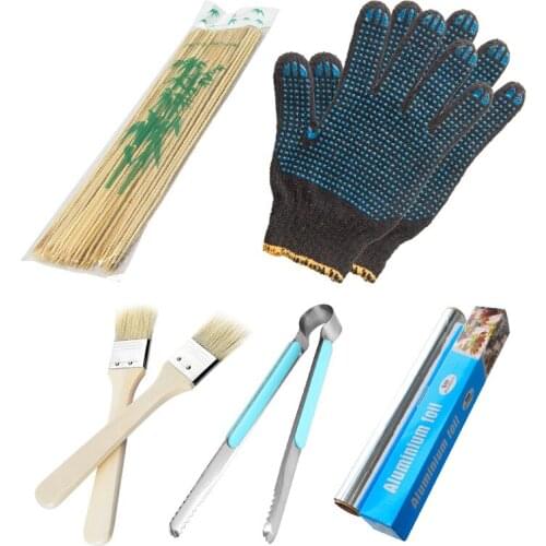 [Barbecue Party Season] Outdoor BBQ Tools BBQ BBQ Accessories Picnic Accessories Five-piece BBQ Supplies