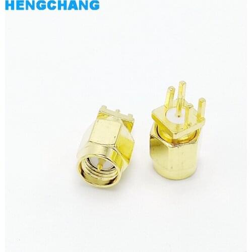 SMA Male connector SMA Male socket Solder Edge PCB Clip Mount RF Connector 10pcs/lot