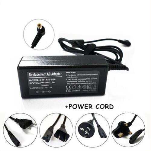 12V 5A 60W 12 Volt Replacement AC Power Adapter Supply For AKAI LCT2060 LCD TV