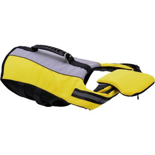 Dog Life Jacket Summer Dog Life Vest for Swimming Safety Life Saver Preserver with Rescue Handle Reflective Pet Swimsuit