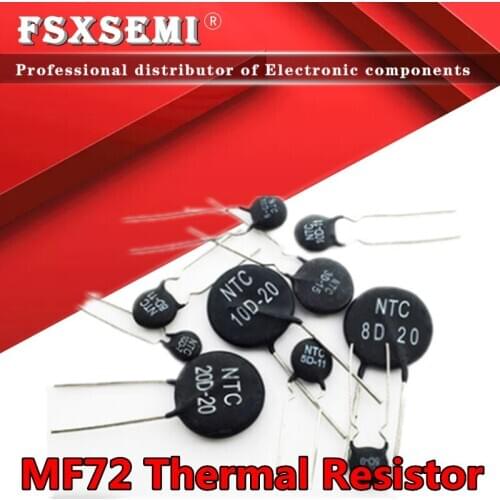 10pcs MF72 Thermal Resistor 5D-11 10D-9 10D-11 47D-15 47R 10D-20 10D-13 8D-11 10D-15 5D-15 10D-7 MF11-103 33D-7 8D-12 20D-20