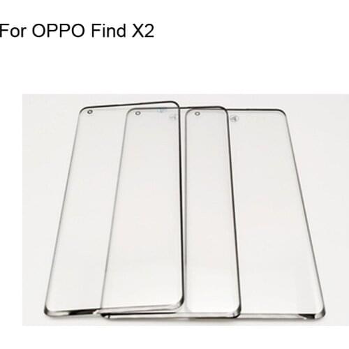 High quality For OPPO Find X2 Front Outer Glass Lens Touch Screen Outer Glass without Flex cable For OPPO Find X 2