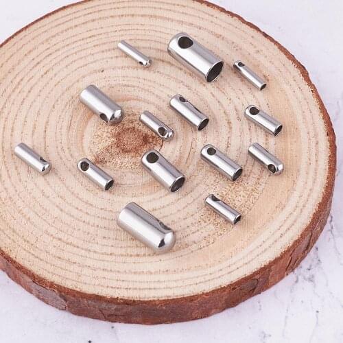 200pcs 304 Stainless Steel Cord Ends Clasps Link for Jewelry Making Bracelet Necklace DIY Jewelry Findings F50