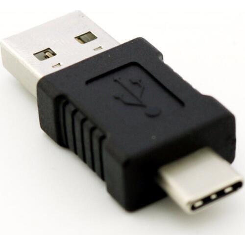1pcs USB 2.0 A Male to USB 3.1 Type C-Male Plug Data Sync Charge Converter Adapter for Tablet Mobile Phone