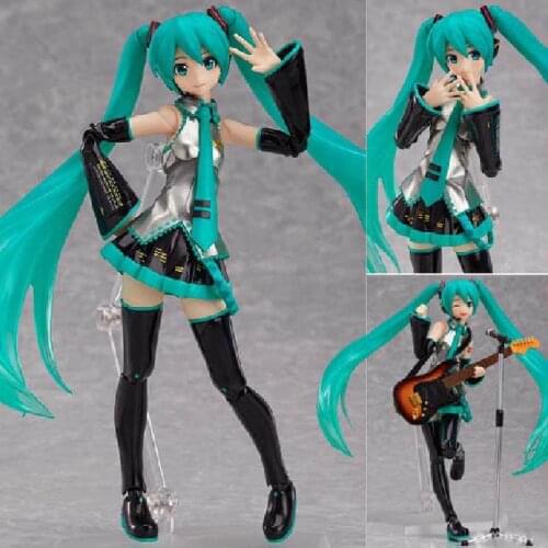 15cm Anime Hatsune Miku Guitar Version Anime Action Toys Figures PVC Movable Joints Model Toys For Kids Girl Boy Christmas Gifts