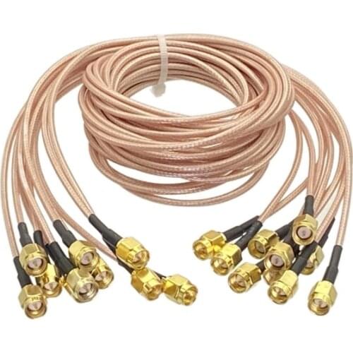 5-10Pcs RG316 SMA Male Plug to SMA Male Plug Connector RF Pigtail Coax Jumper Cable 4inch~10FT